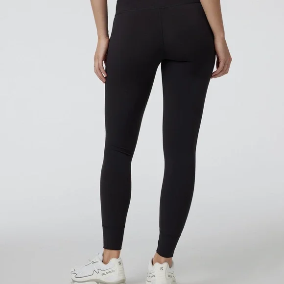 Vuori Women's Daily Legging Black Leggings 7/8 Cuffed ankles sz Medium 6013 - Picture 5 of 8